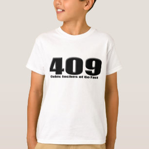 chevy 409立方インチの大きいブロックのインパラ tシャツ