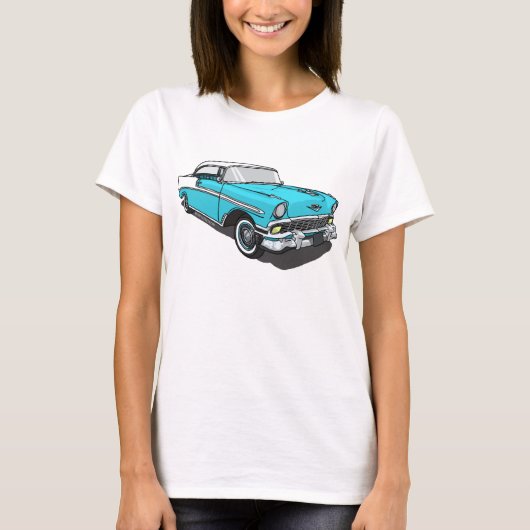 Chevy Bel Air -青 Tシャツ (正面)