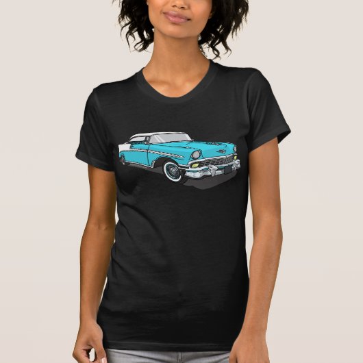 Chevy Bel Air -青 Tシャツ (正面)