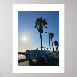 "Chevy Bel Air at Venice Beach." ポスター