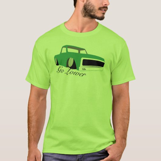 、Chevy c10の積み込みはより低く行きます Tシャツ (正面)