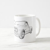 Chevy C10クラシックピックアップトラック コーヒーマグカップ (正面右)