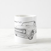 Chevy C10クラシックピックアップトラック コーヒーマグカップ (中央)