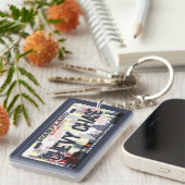 Chevy Chase Maryland flag license plate keychain キーホルダー (正面右)