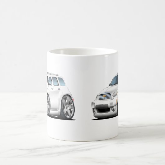 Chevy HHRの白のトラック コーヒーマグカップ (中央)