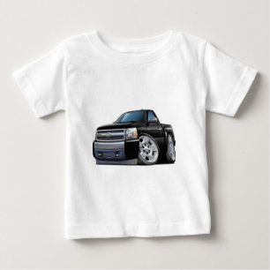 Chevy Silveradoの黒いトラック ベビーTシャツ