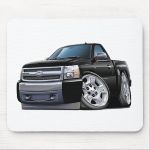Chevy Silveradoの黒いトラック マウスパッド