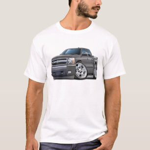 Chevy Silverado Dualcabの灰色のトラック Tシャツ