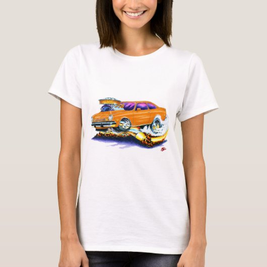 Chevy Vegaのオレンジ車 Tシャツ (正面)
