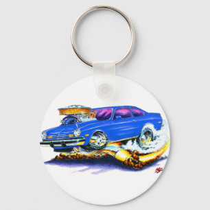 Chevy Vegaの青車 キーホルダー