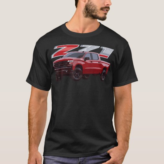Chevys Silverado Z71 4X4トラック Tシャツ (正面)
