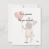 💘🐶Chew Love Carefully” シーズンカード (裏面)