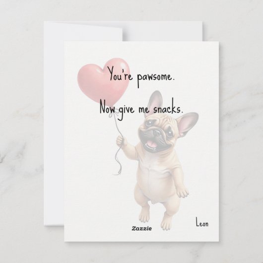 💘🐶Chew Love Carefully” シーズンカード (裏面)