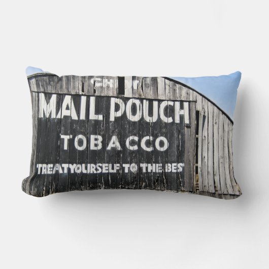 Chew Mail Pouch Tobacco Treat Yourself to the Best ランバークッション (正面)
