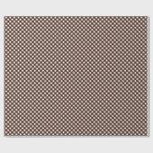 CHEX13ダークブラウン – ギフト包装紙 ラッピングペーパー (フラット)