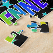 「CHEYENNE」名、おもしろい「ハッピーバースデー」 ジグソーパズル (側面)