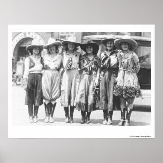 Cheyenne Frontier女性のカーボーイで6人の日。 ポスター
