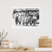 Cheyenne Frontier女性のカーボーイで6人の日。 ポスター (キッチン)