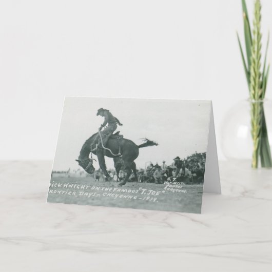 Cheyenne Frotier日でT.ジョーに乗るニック・ナイト カード (正面)