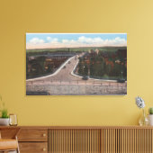 Cheyenne, WY - Viaduct & Main Outlet for Motor キャンバスプリント (インサイチュ (リビング))