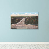 Cheyenne, WY - Viaduct & Main Outlet for Motor キャンバスプリント (インサイチュ (ウッドフロア))