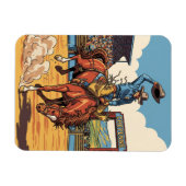 Cheyenne Wyoming TravelのRodeoでカウボーイ マグネット (横)