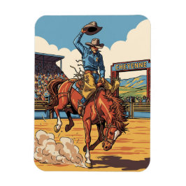 Cheyenne Wyoming TravelのRodeoでカウボーイ マグネット
