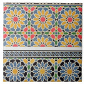 Cheykhのモスクのミフラーブからのタイルを囲んで下さい タイル (正面)