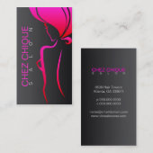 Chez Chiqueのサロンの名刺 名刺 (正面/裏面)