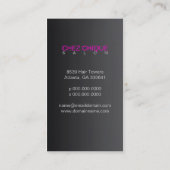 Chez Chiqueのサロンの名刺 名刺 (裏面)