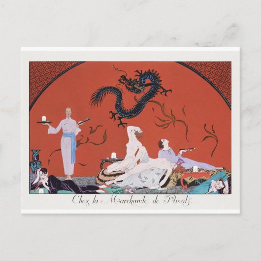 Chez la Marchande de Pavots (1920)ポストカード ポストカード (正面)