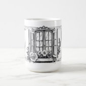 Chez Nous Personalized Family Name French コーヒーマグカップ (中央)