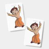 「Chhota Bheem Adventure Clipboard:おもしろいが出会う場所 バッジ (Front & Back)