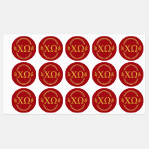 Chi Omega Sorority Stickers