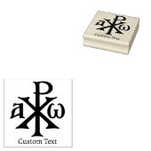 Chi Rho Christogram ラバースタンプ (押印)