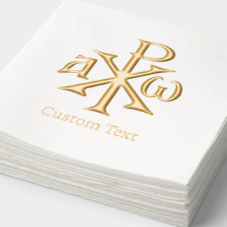 Chi Rho Christogram 箔ナプキン