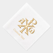 Chi Rho Christogram 箔ナプキン (右)