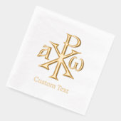 Chi Rho Christogram 箔ナプキン (左)