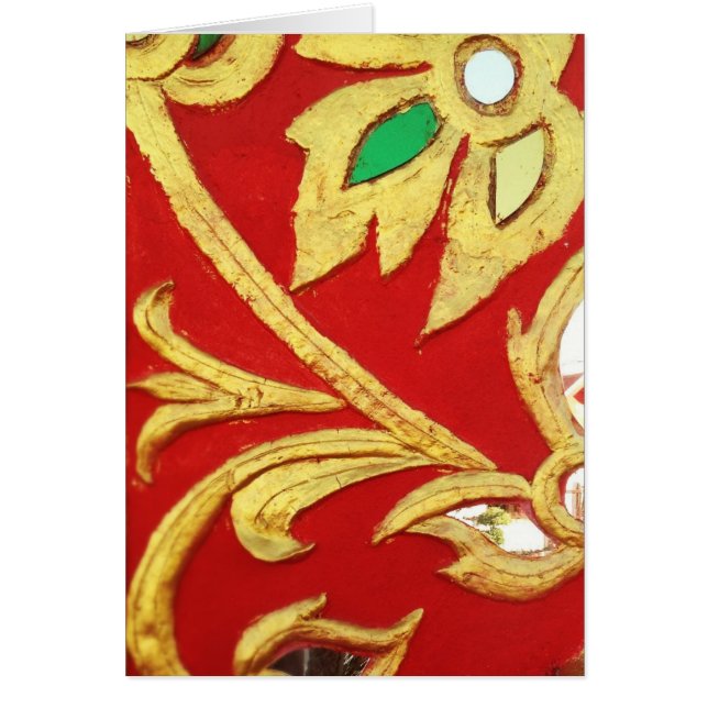 Chiang Maiの鏡および金ペンキ (正面)