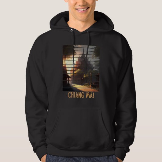 Chiang Mai Thailand, Backpacking and Digital Nomad パーカ (正面)
