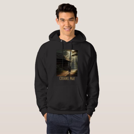 Chiang Mai Thailand, Backpacking and Digital Nomad パーカ (正面フル)