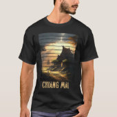 Chiang Mai Thailand, Backpacking and Digital Nomad Tシャツ (正面)