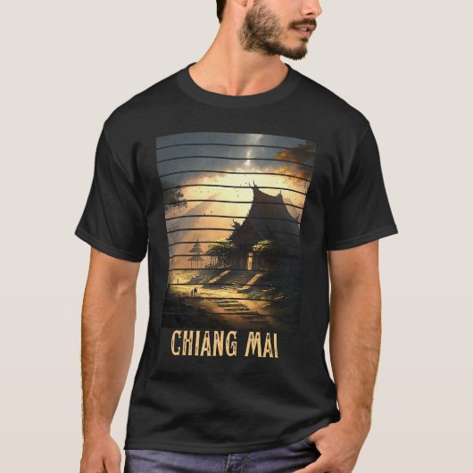 Chiang Mai Thailand, Backpacking and Digital Nomad Tシャツ (正面)