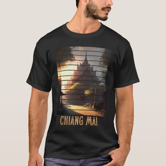 Chiang Mai Thailand, Backpacking and Digital Nomad Tシャツ (正面)