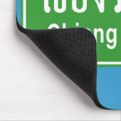 Chiang Rai Ahead ⚠タイ高速道路交通標識⚠ マウスパッド (コーナー)