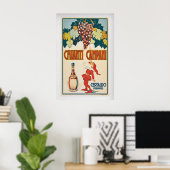 Chianti Campani Vintage Wine Advertising Poster 1 ポスター (ホームオフィス)