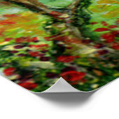 Chianti-Tuscany Landscapeの古いファームハウス ポスター (角)