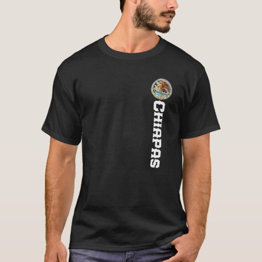 ChiapasメキシコCamisa女男性へ性T Tシャツ (正面)