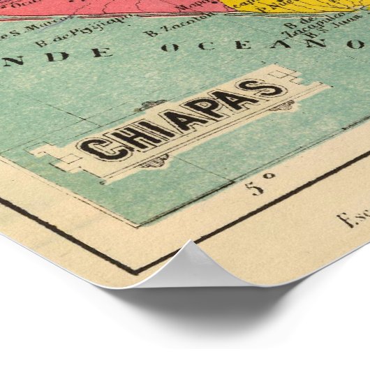 Chiapas, Mexico 2 ポスター (角)