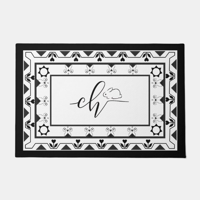 Chiaraのカスタムロゴ形式 ドアマット (正面)